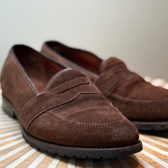 Allen Edmonds Juneau Brogue Suede Penny Loafer 10.5 main image 6
